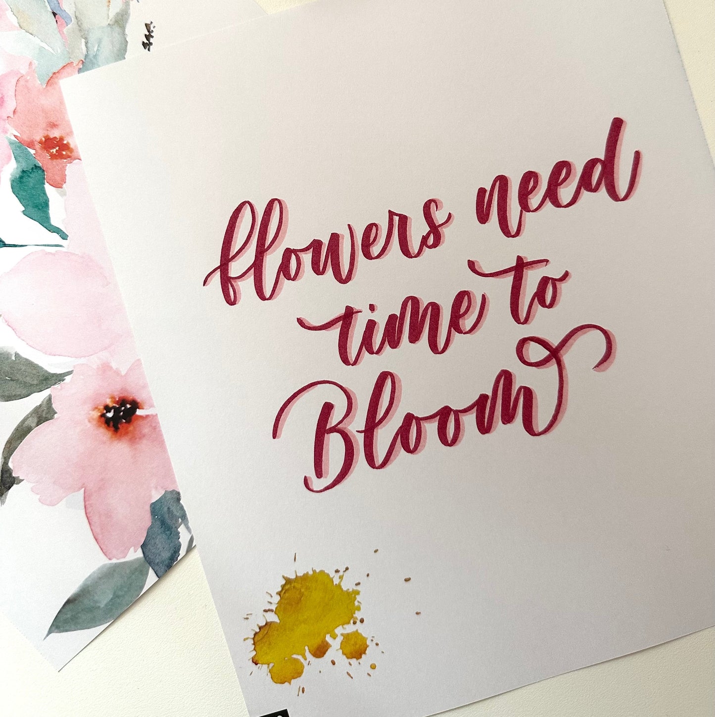 Custom Watercolor Calligraphy