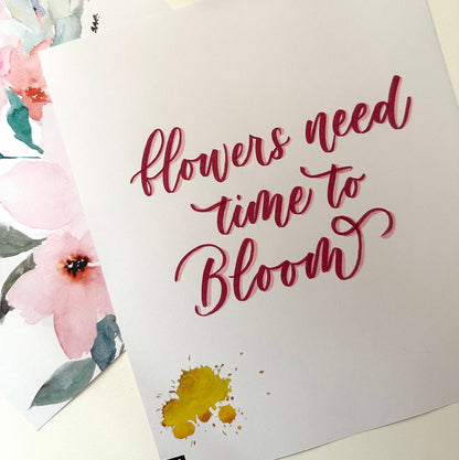 Custom Watercolor Calligraphy