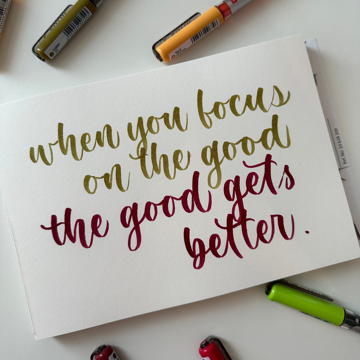 Custom Watercolor Calligraphy