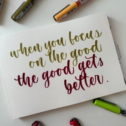 Custom Watercolor Calligraphy