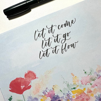 Custom Watercolor Calligraphy