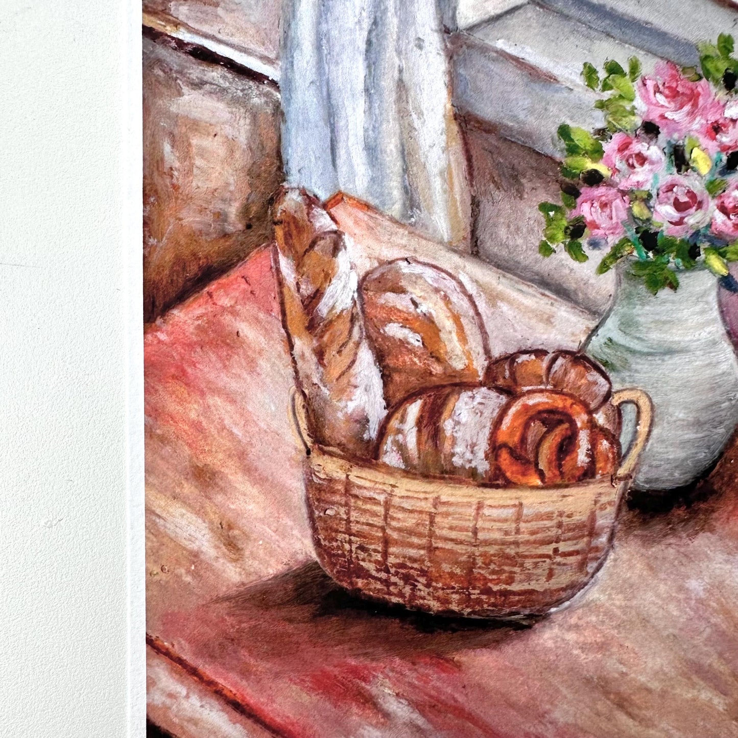 Cozy Kitchen- Art Print of Original Oil Pastel Painting on Fine Art Paper